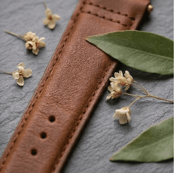 Full-grain leather